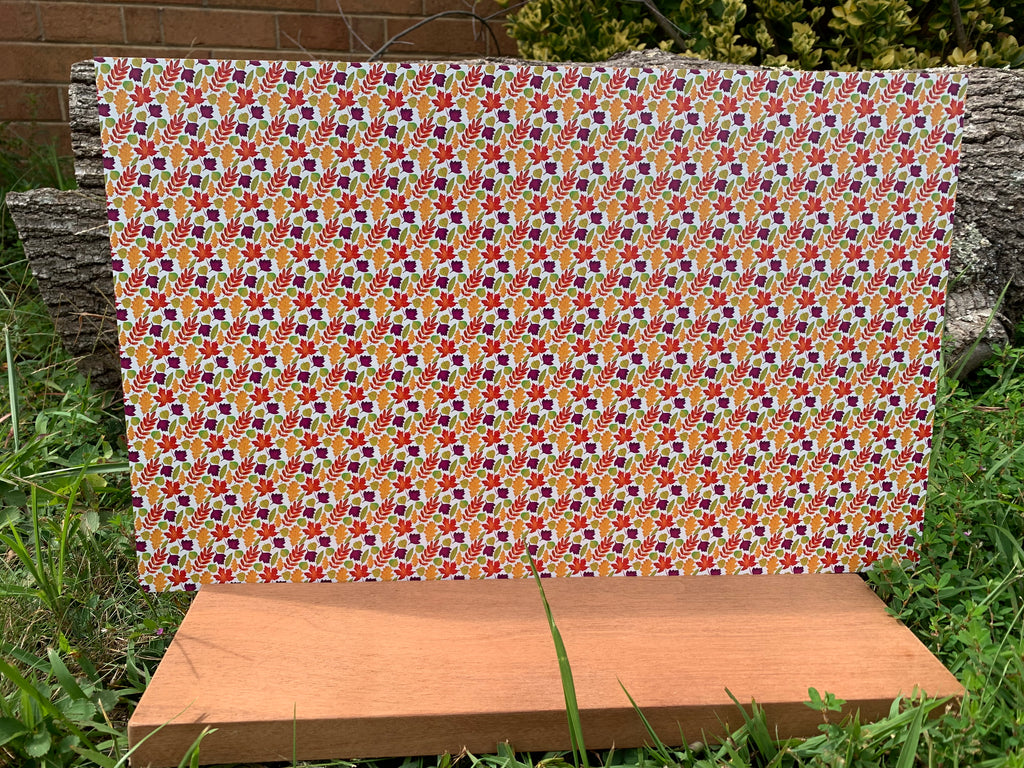 PatternPly® Full Coverage Fall Leaves sheet showing the pattern