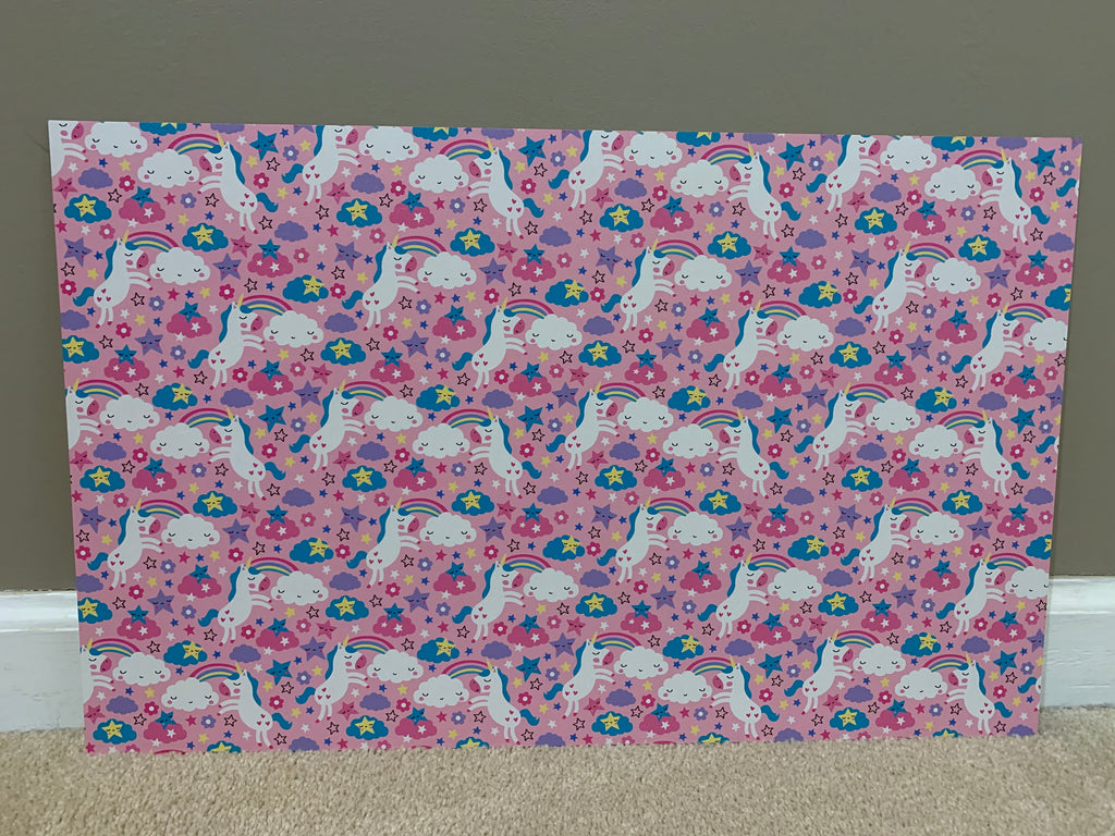 PatternPly® Full Coverage Unicorns sheet showing the pattern