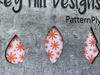 PatternPly® Scattered Snowflakes WHITE product photo 6