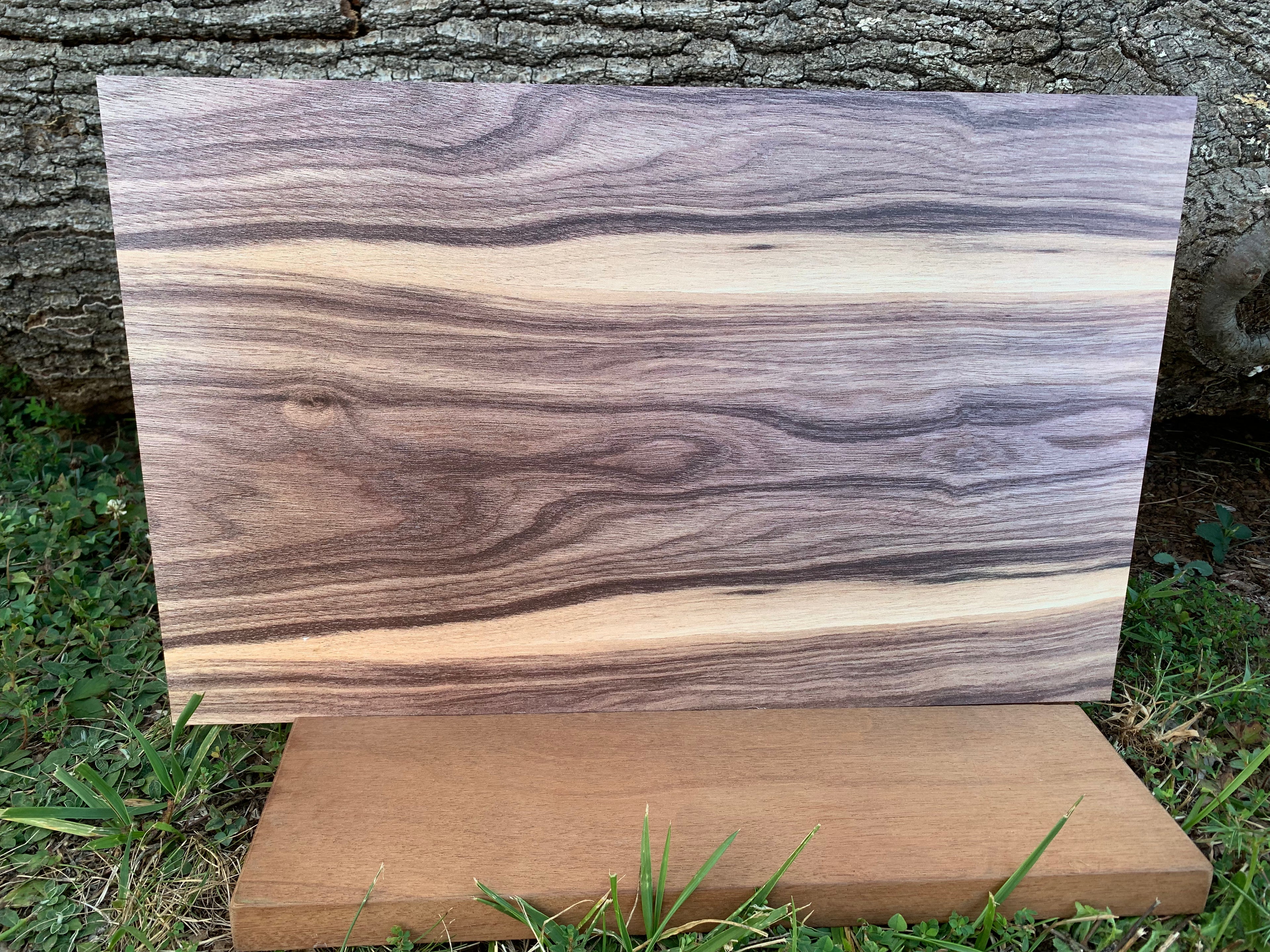PatternPly® Full Coverage Faux Unfinished Walnut sheet showing the pattern