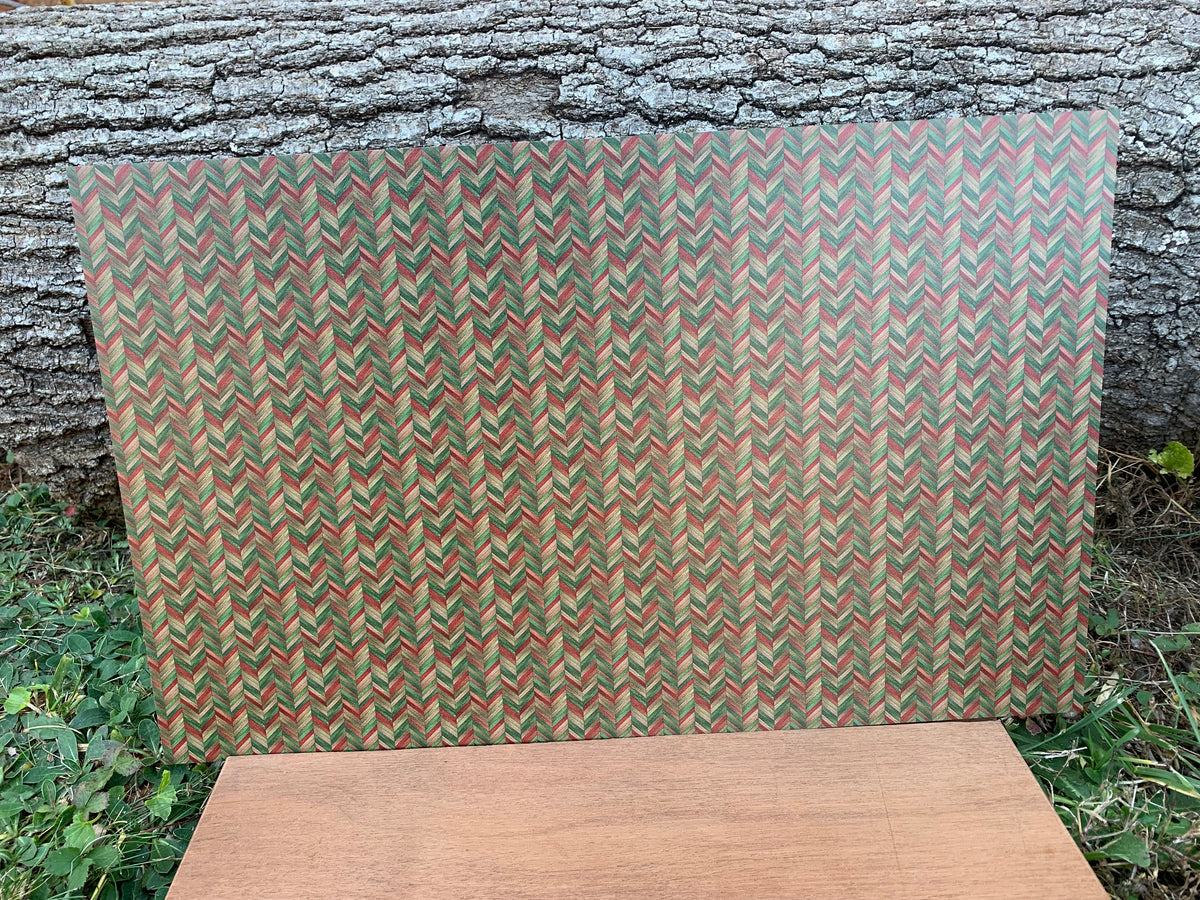 PatternPly® Full Coverage Micro Christmas Herringbone sheet showing the pattern