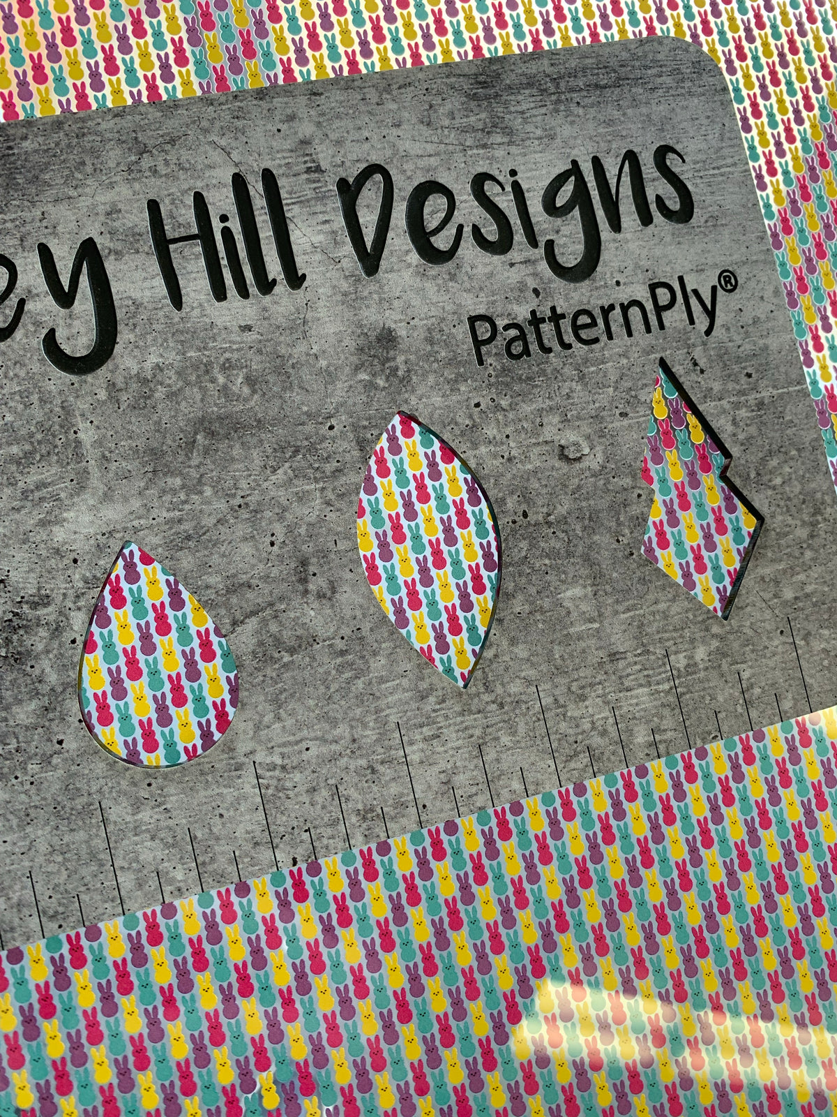 PatternPly® Scattered Micro Marshmallow Bunnies sheet showing the pattern