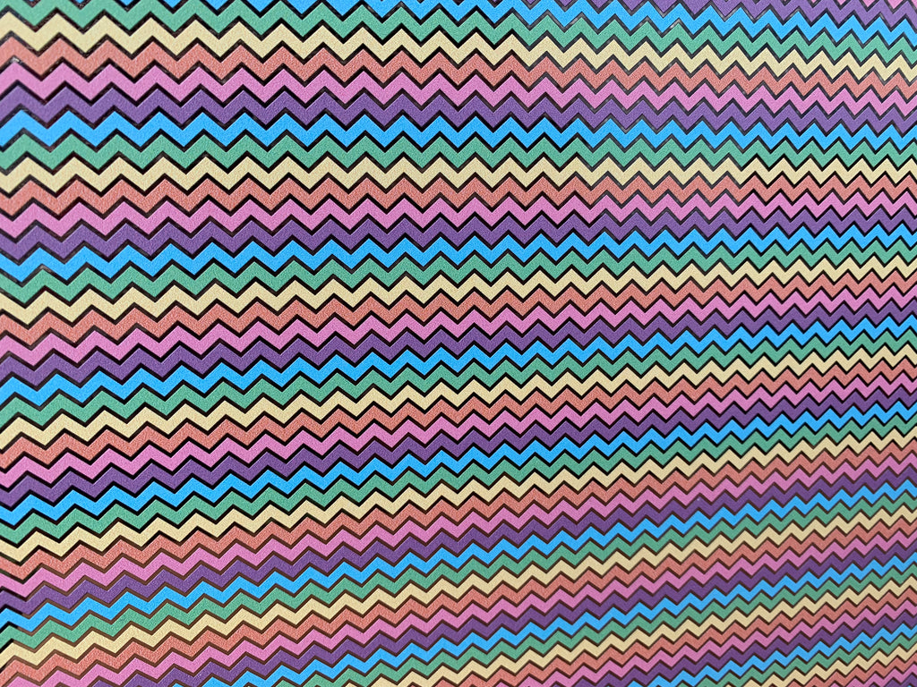 PatternPly® Scattered Easter Egg Chevron sheet showing the pattern