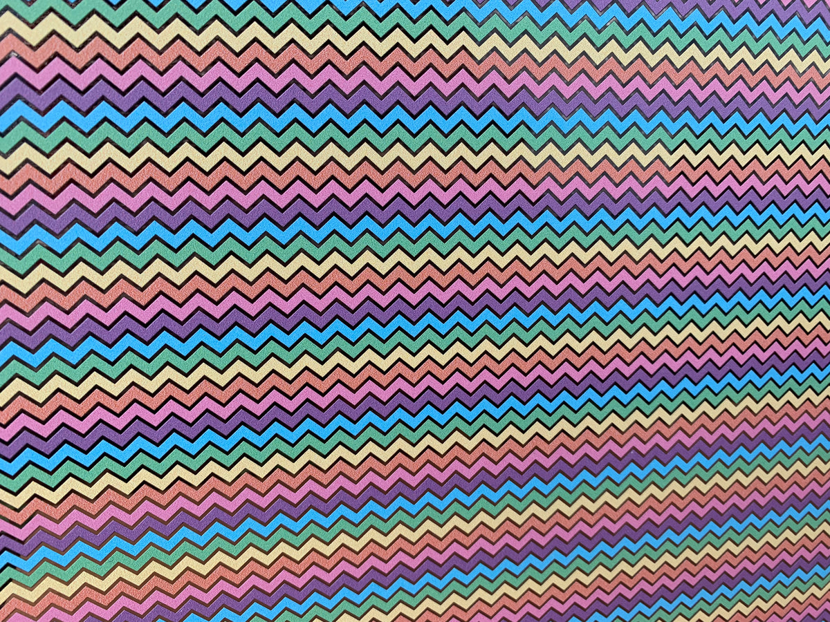 PatternPly® Scattered Easter Egg Chevron sheet showing the pattern