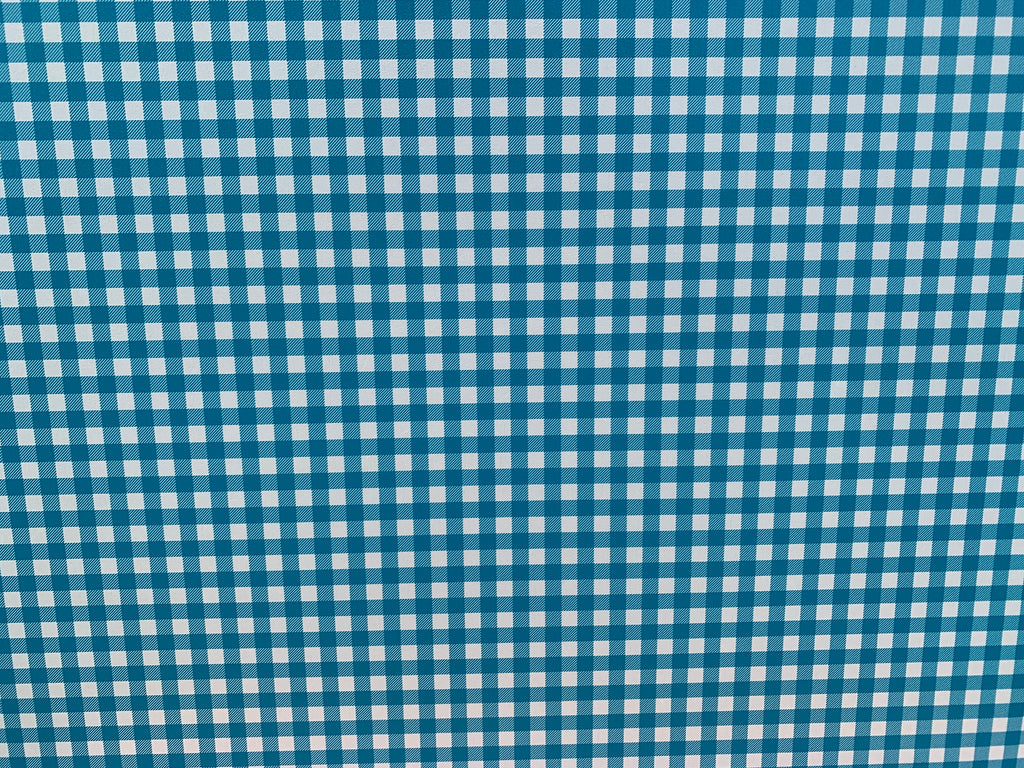 PatternPly® Full Coverage Turquoise and White Buffalo Plaid product photo 3