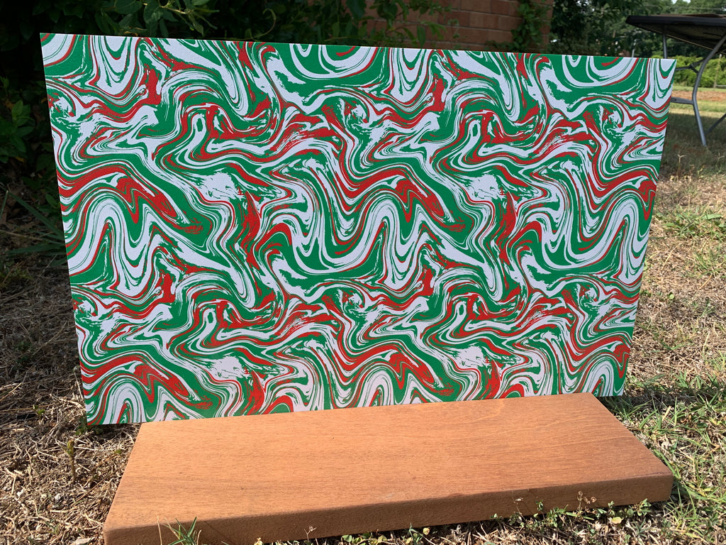 PatternPly® Full Coverage Christmas Color Swirl sheet showing the pattern