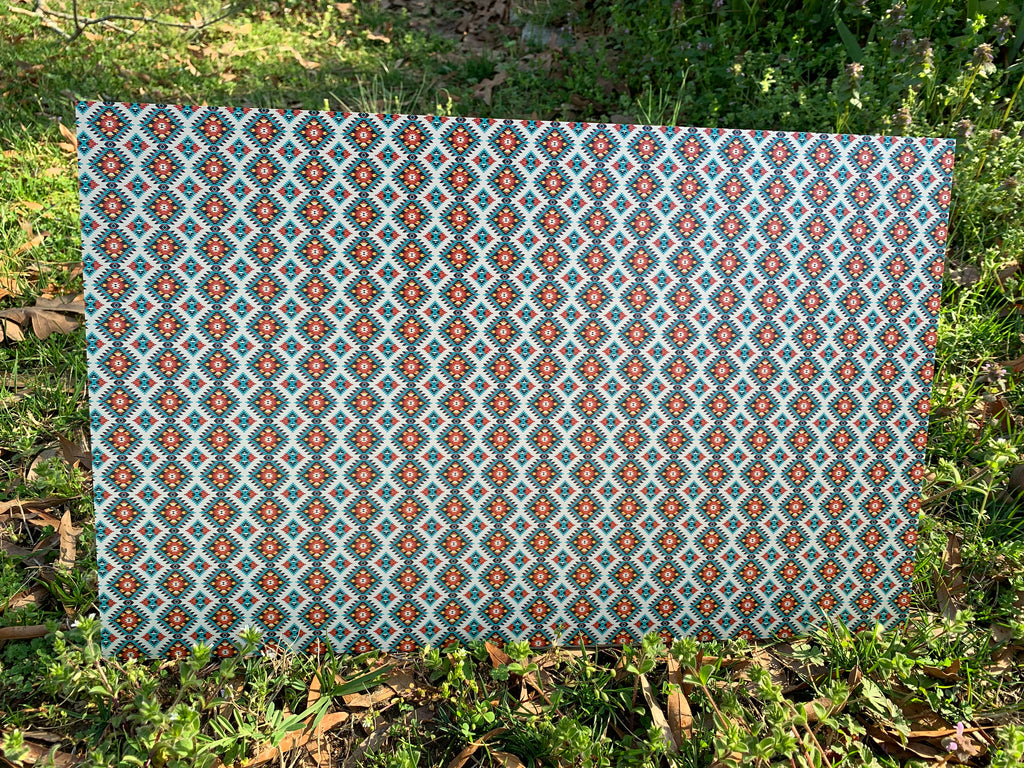 PatternPly® Full Coverage Aztec White sheet showing the pattern