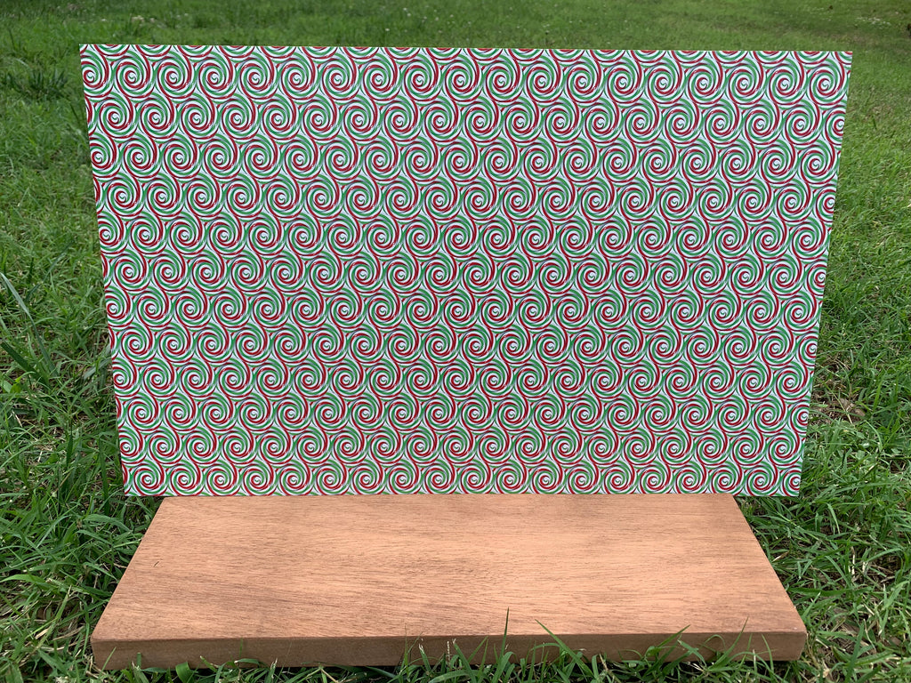 PatternPly® Full Coverage Peppermint Swirls sheet showing the pattern