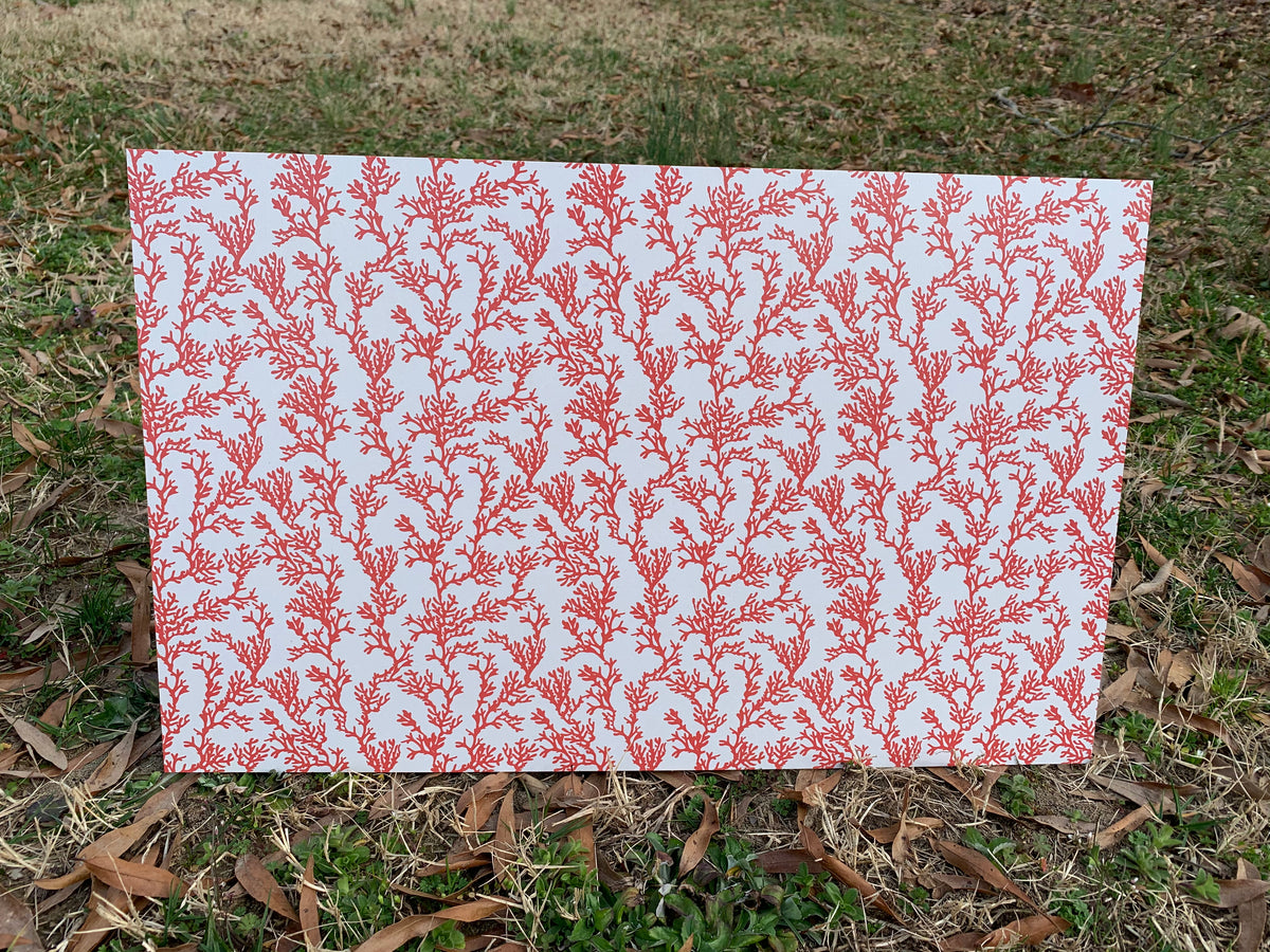 PatternPly® Full Coverage Coral sheet showing the pattern