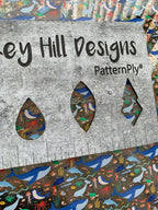 PatternPly® Scattered Sea Creatures sheet showing the pattern