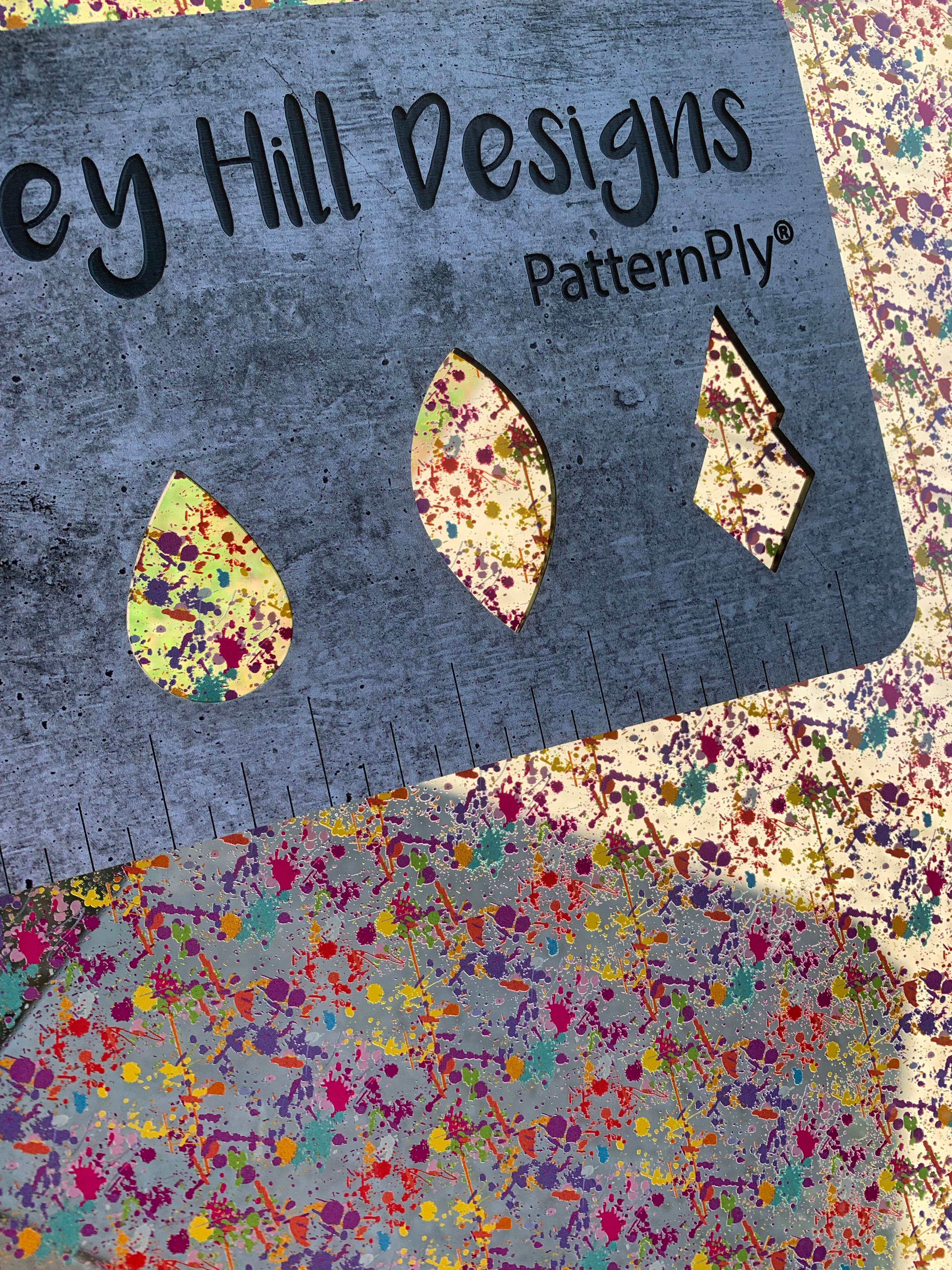 PatternPly® Scattered Micro Paint Splatter sheet showing the pattern