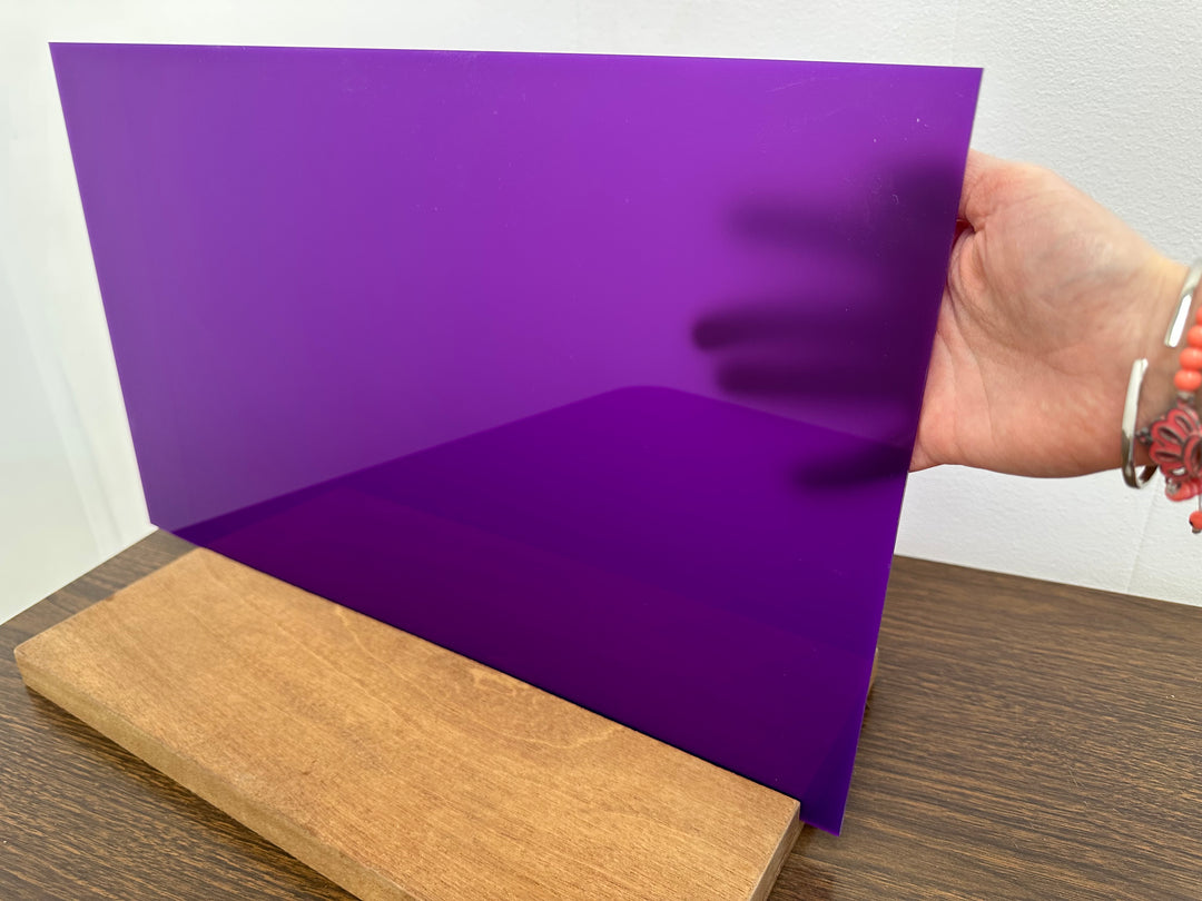 1/8" Semi-Opaque Purple Acrylic (per sheet)