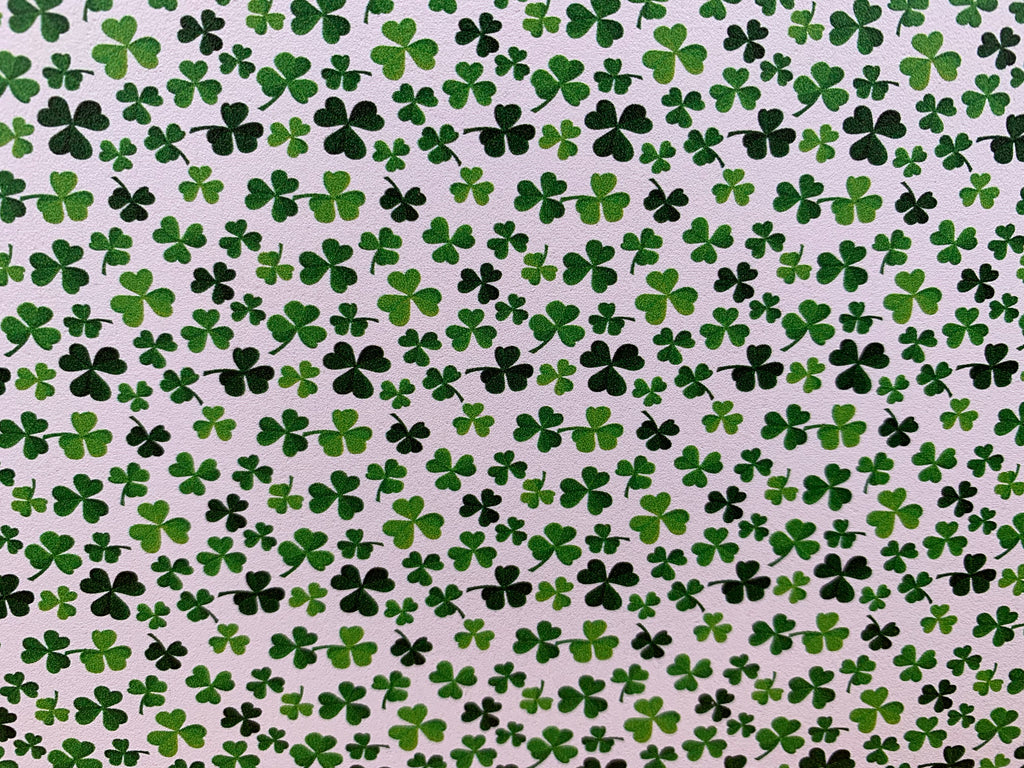 PatternPly® Full Coverage Mini Clovers sheet showing the pattern