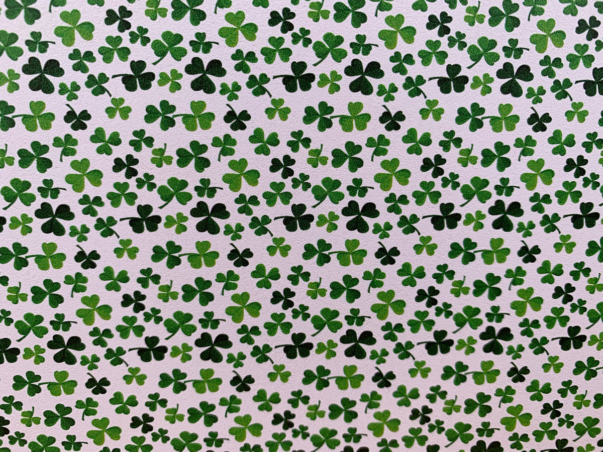 PatternPly® Full Coverage Mini Clovers sheet showing the pattern