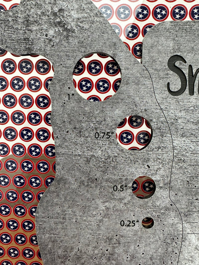 PatternPly® Scattered Tennessee Flag Circles