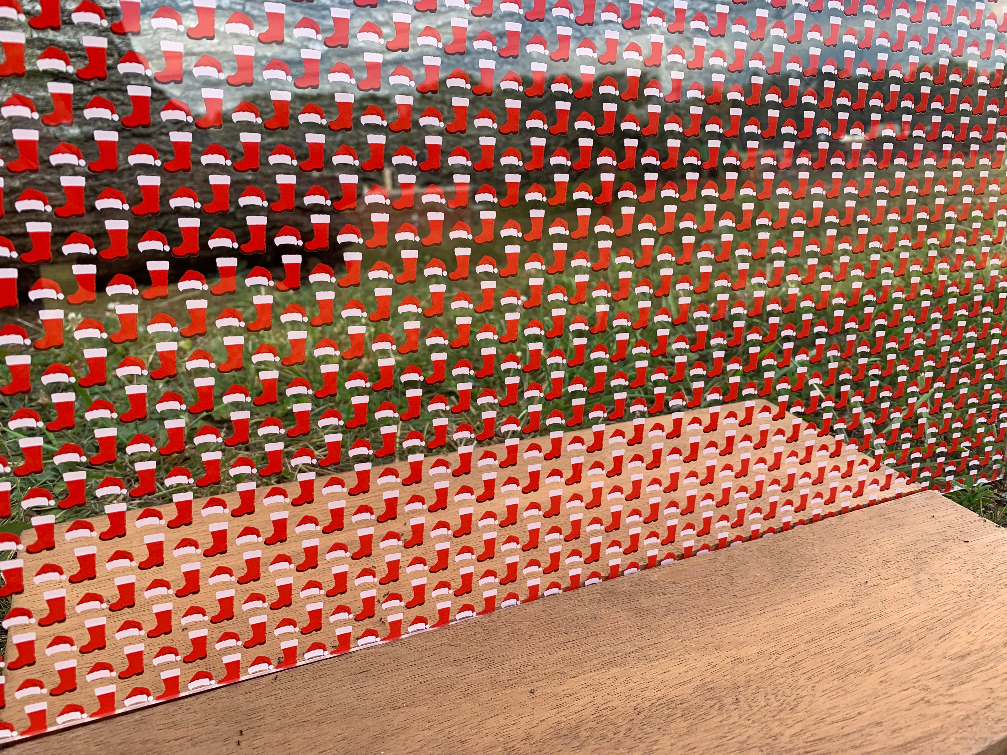 PatternPly® Scattered Santa Hats and Boots product photo 2