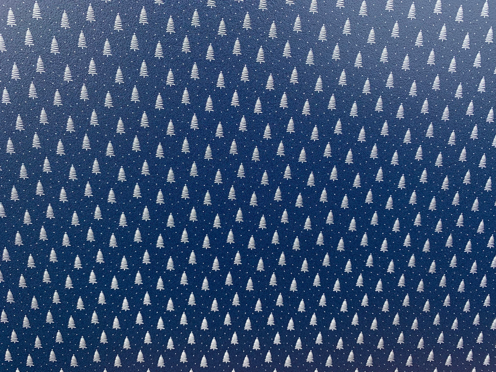 PatternPly® Full Coverage Blue and White Christmas Zigzag Trees product photo 3