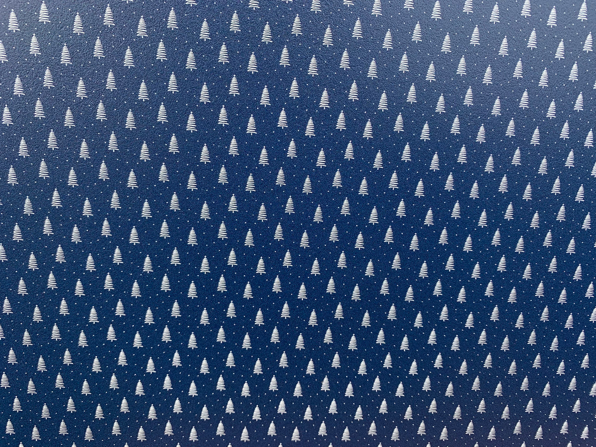 PatternPly® Full Coverage Blue and White Christmas Zigzag Trees product photo 3