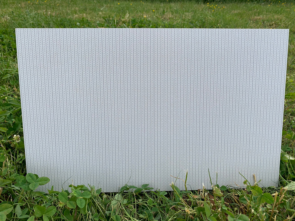 PatternPly® Full Coverage White Knit sheet showing the pattern