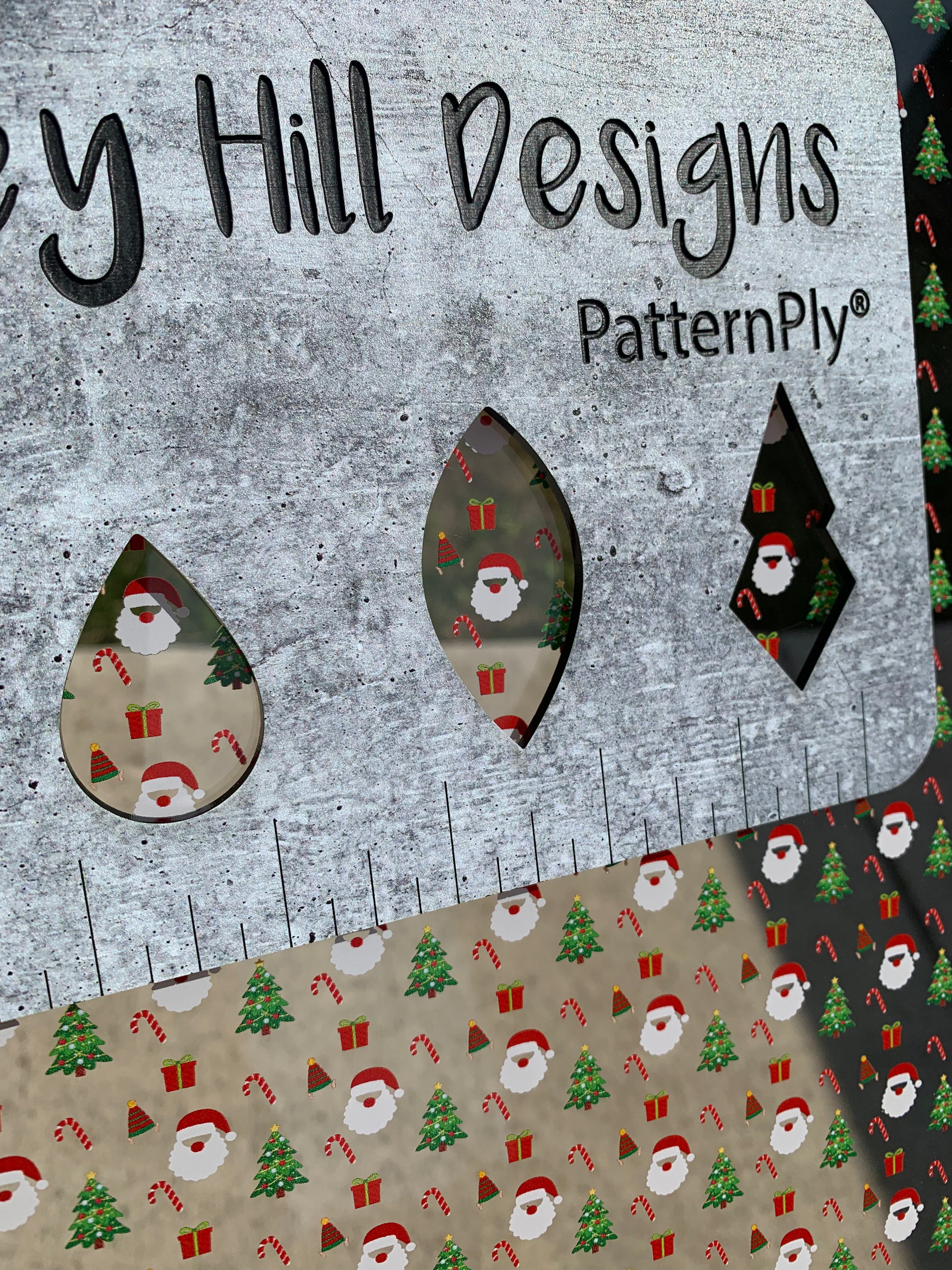 PatternPly® Scattered Christmas Symbols sheet showing the pattern
