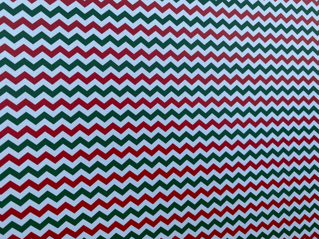 PatternPly® Full Coverage Red, White, and Green Chevron product photo 3