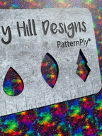 PatternPly® Full Coverage Rainbow Galaxy sheet showing the pattern