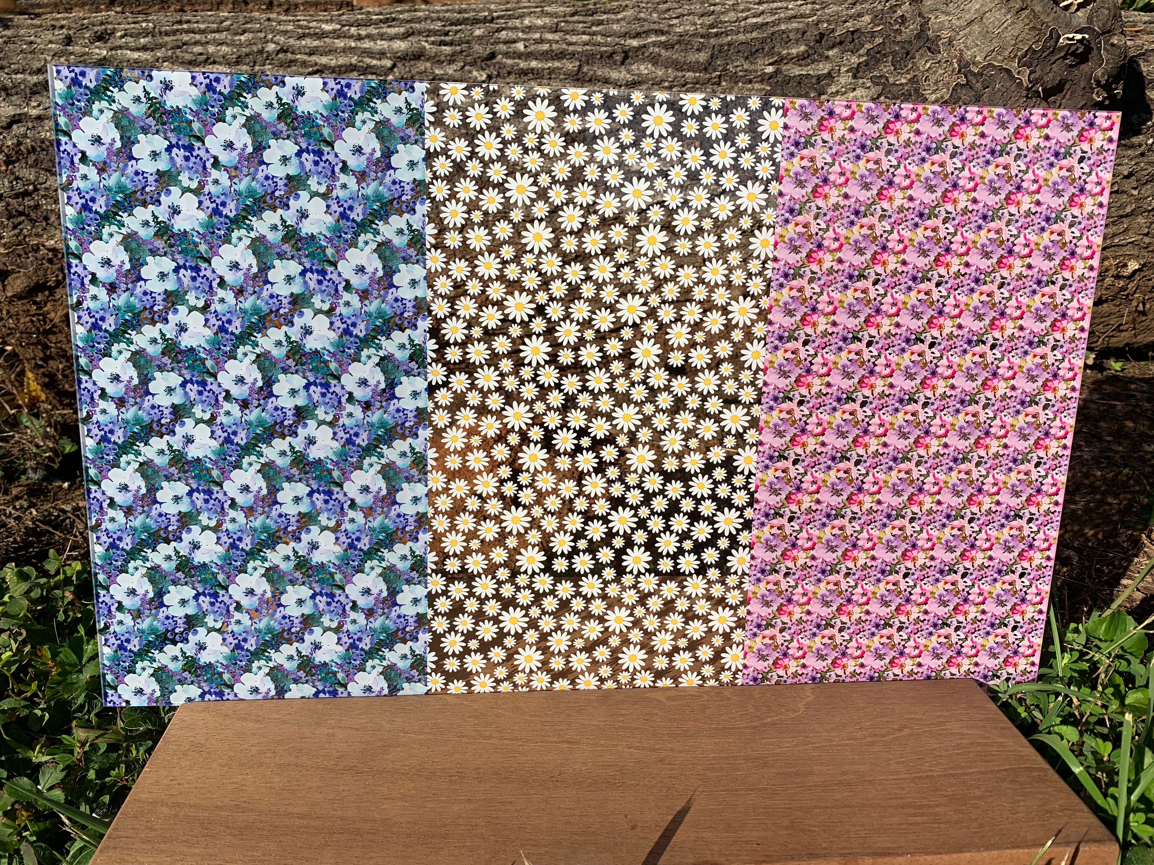 PatternPly® Scattered Floral Bestsellers Trio sheet showing the pattern