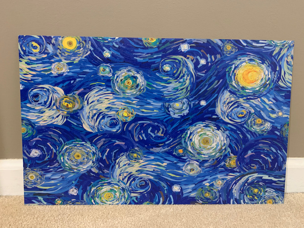 PatternPly® Full Coverage Starry Swirls sheet showing the pattern