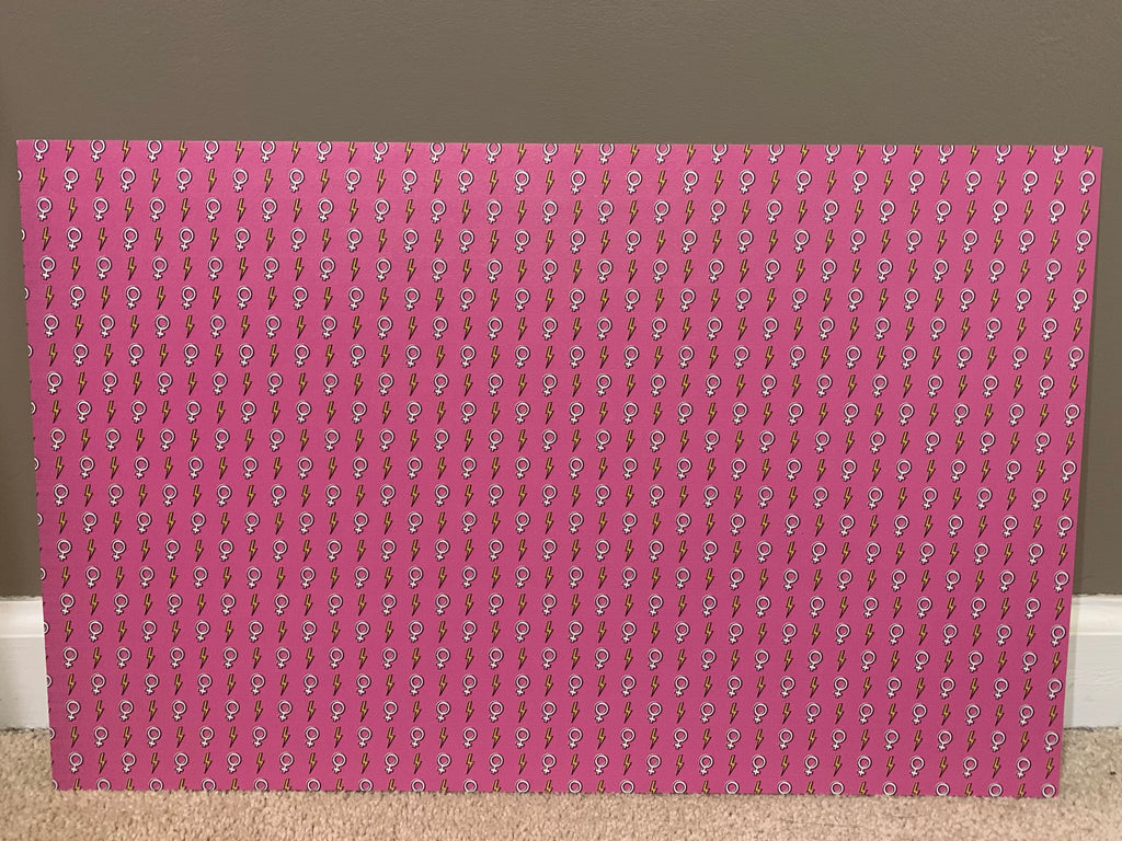 PatternPly® Full Coverage Girl Power sheet showing the pattern