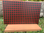 PatternPly® Full Coverage Mini Christmas Plaid sheet showing the pattern