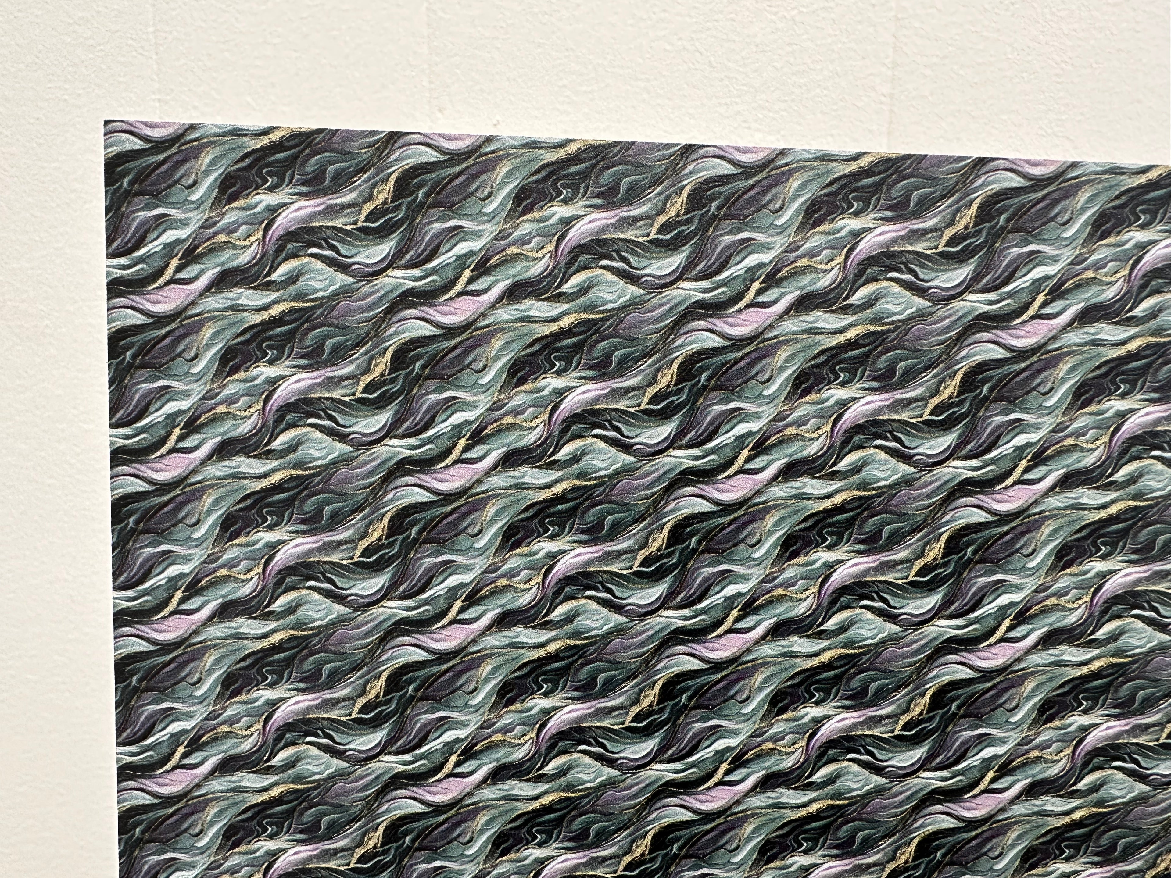 PatternPly® Full Coverage Micro Jade and Gold River Veins sheet showing the pattern