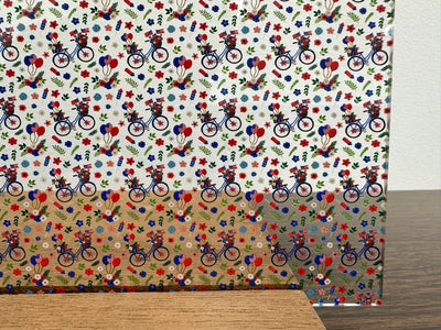 PatternPly® Scattered Patriotic Bicycles
