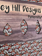PatternPly® Full Coverage Mini Christmas Friends sheet showing the pattern