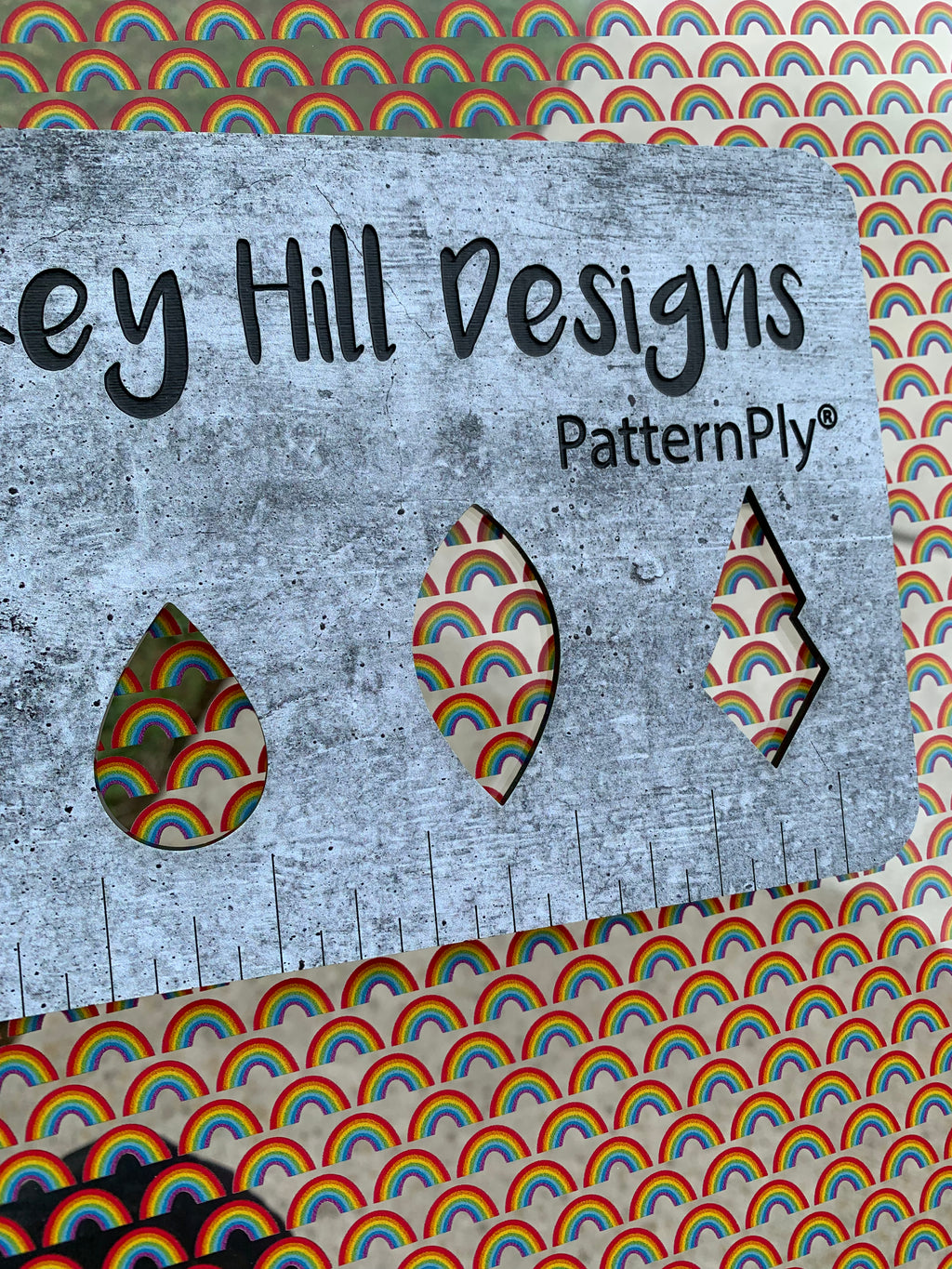 PatternPly® Scattered Mini Rainbows sheet showing the pattern