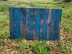 PatternPly® Full Coverage Blue Rustic sheet showing the pattern