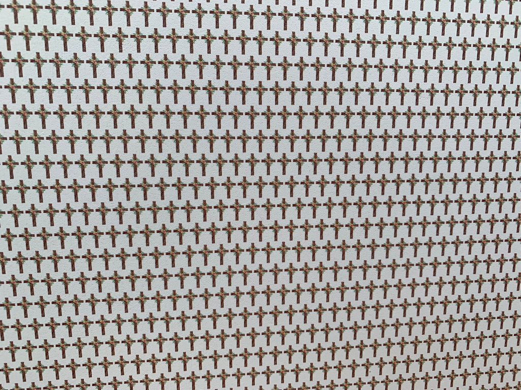 PatternPly® Full Coverage Easter Crosses sheet showing the pattern