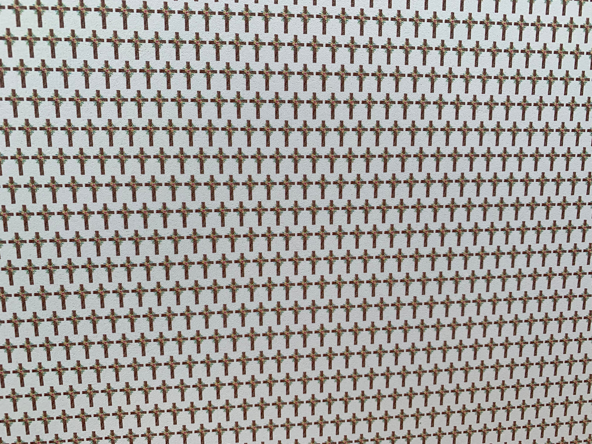 PatternPly® Full Coverage Easter Crosses sheet showing the pattern