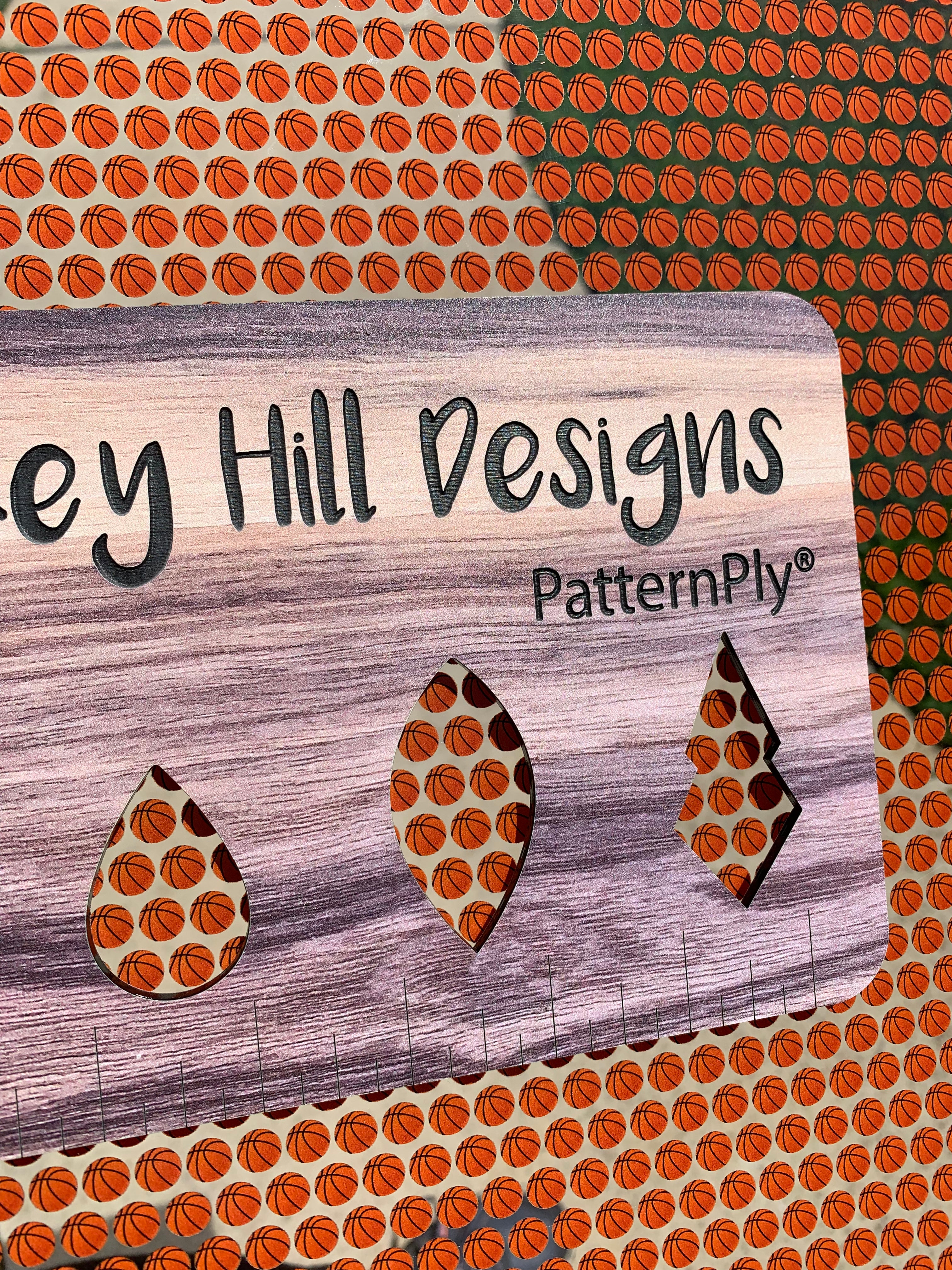 PatternPly® Scattered Micro Basketballs sheet showing the pattern