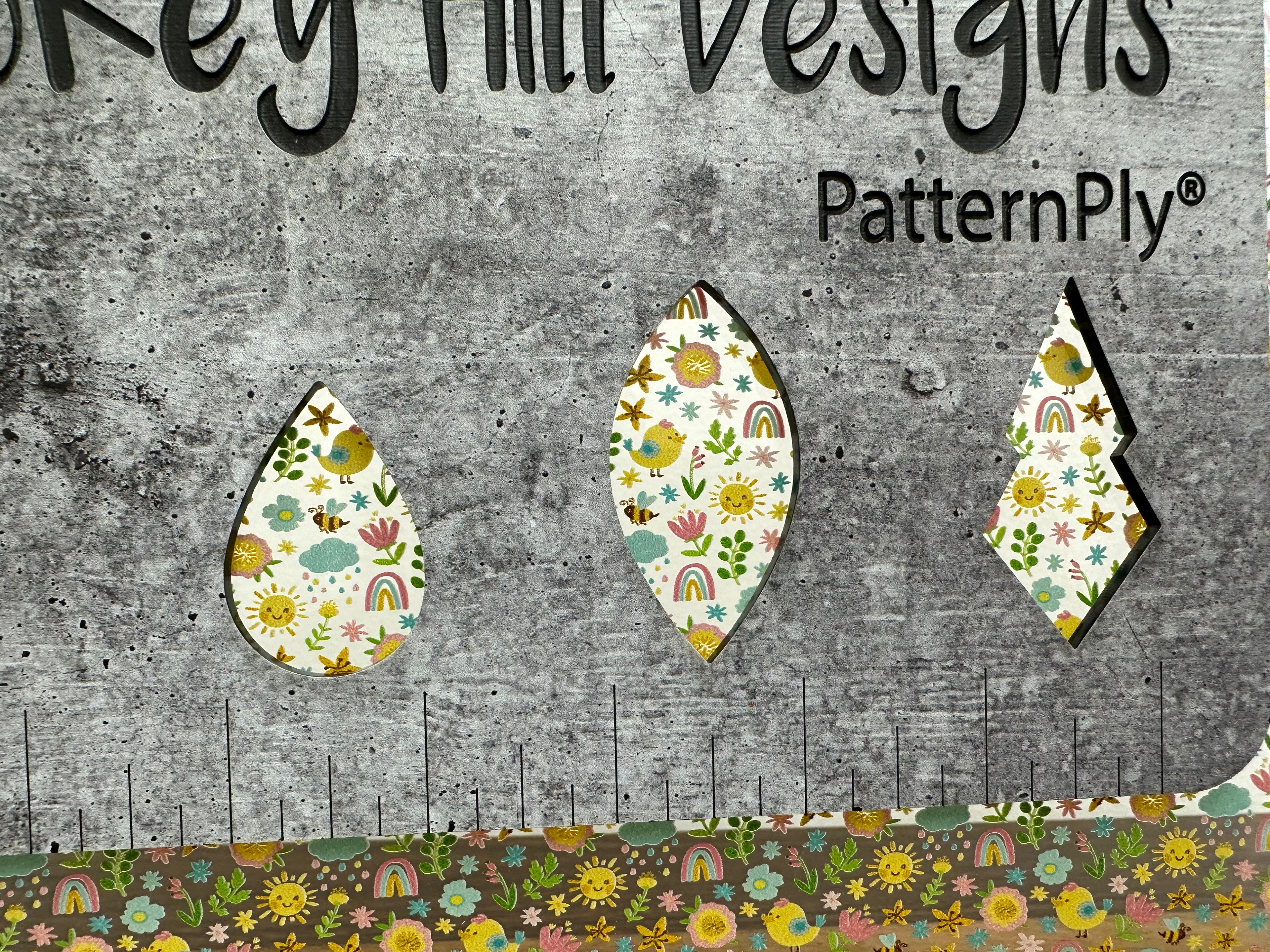 PatternPly® Scattered Spring Showers and Flowers sheet showing the pattern