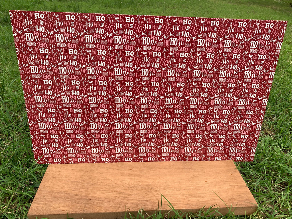PatternPly® Full Coverage Ho Ho Ho sheet showing the pattern
