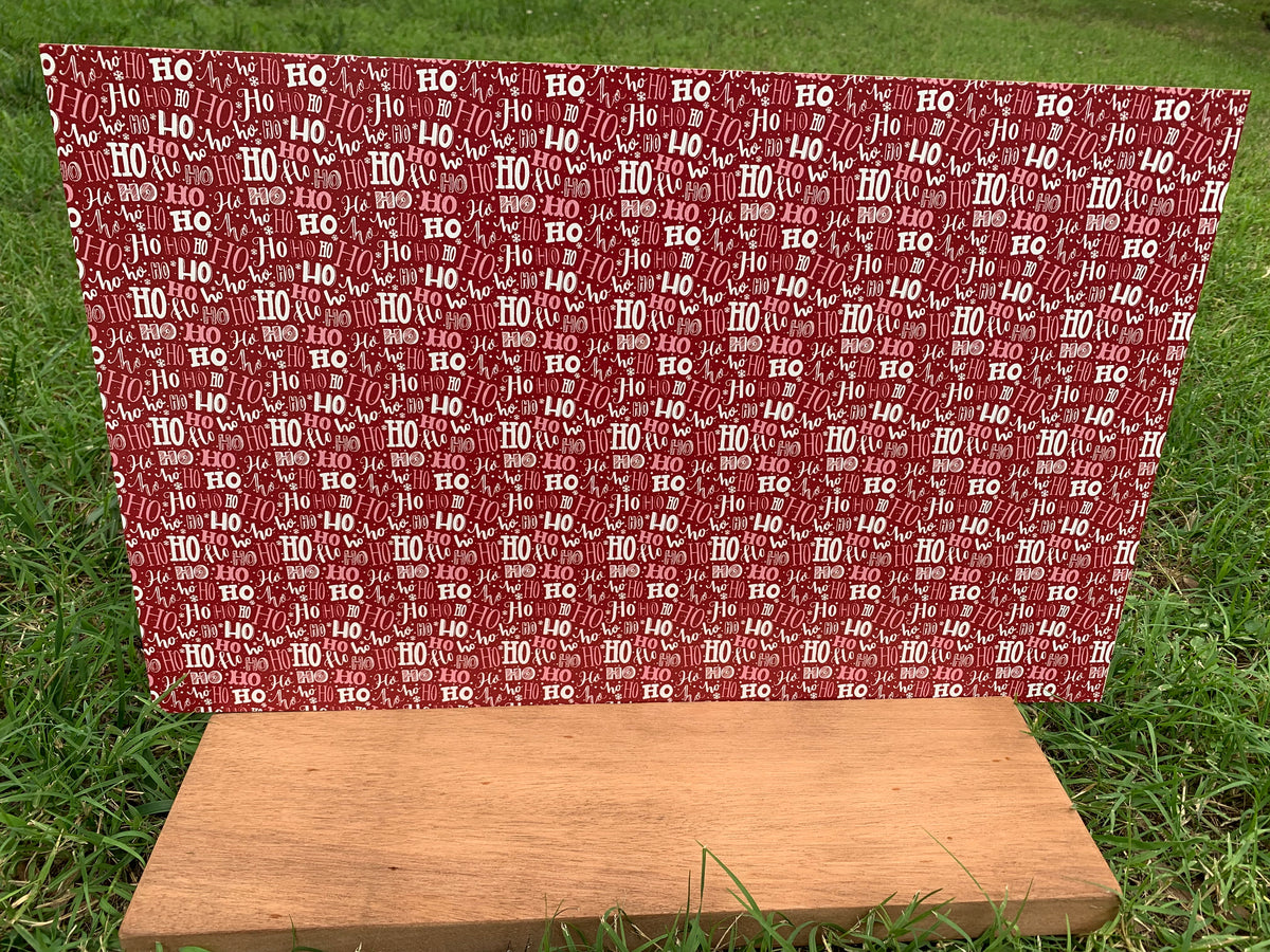PatternPly® Full Coverage Ho Ho Ho sheet showing the pattern