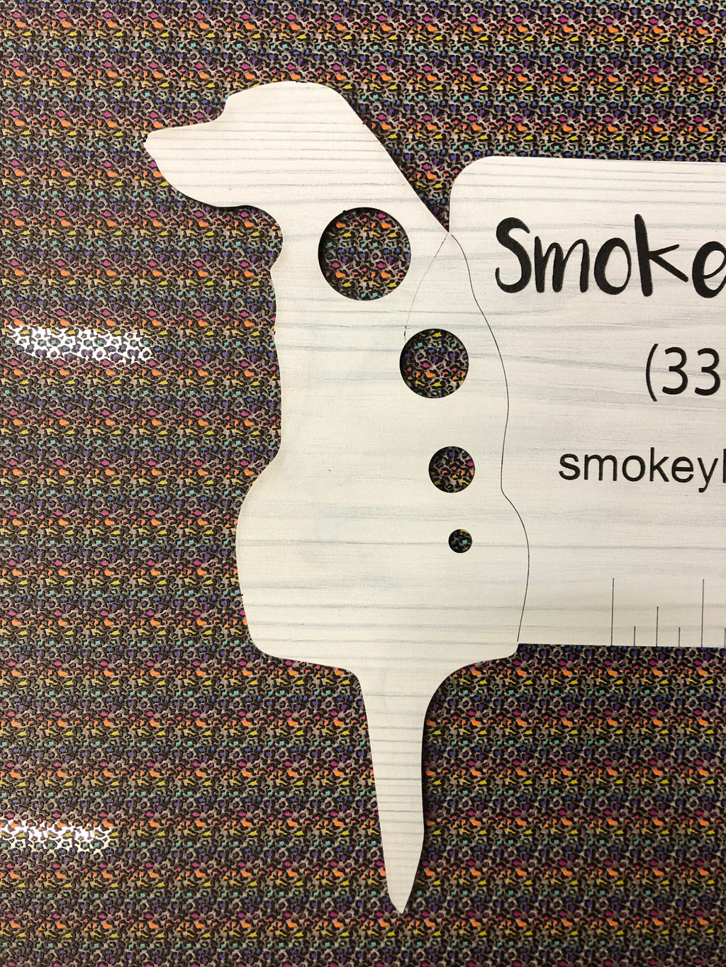 PatternPly® Scattered Micro Rainbow Leopard Spots sheet showing the pattern
