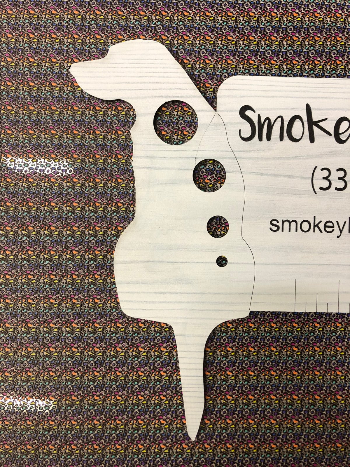 PatternPly® Scattered Micro Rainbow Leopard Spots sheet showing the pattern