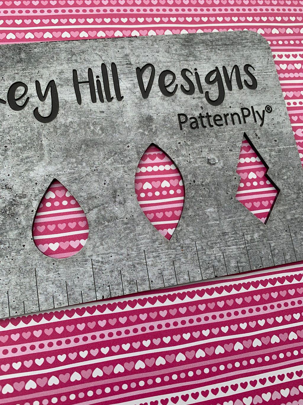 PatternPly® Full Coverage Heart Stripes sheet showing the pattern