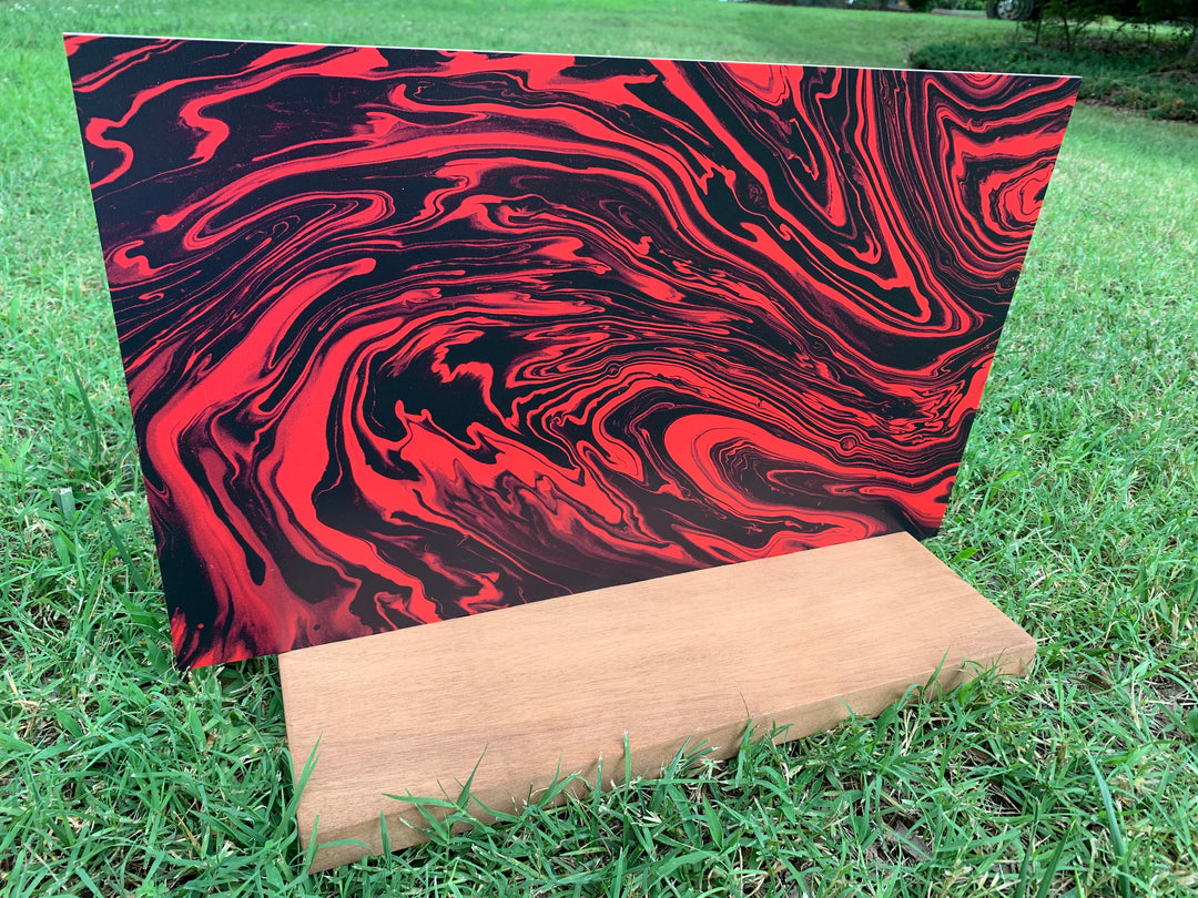 PatternPly® Red and Black Swirls