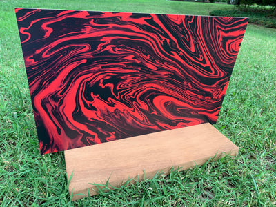 PatternPly® Red and Black Swirls
