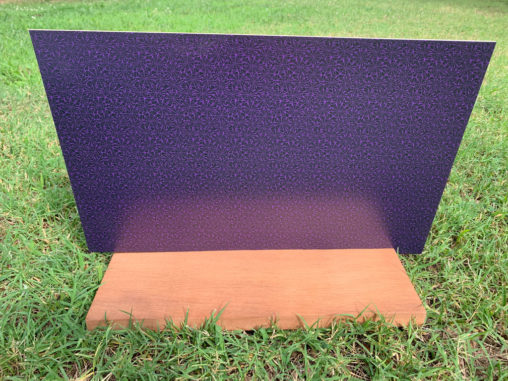 PatternPly® Full Coverage Purple Spiderwebs sheet showing the pattern