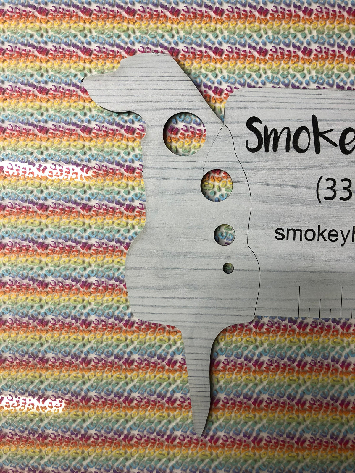 PatternPly® Scattered Rainbow Gradient Leopard Spots product photo 3