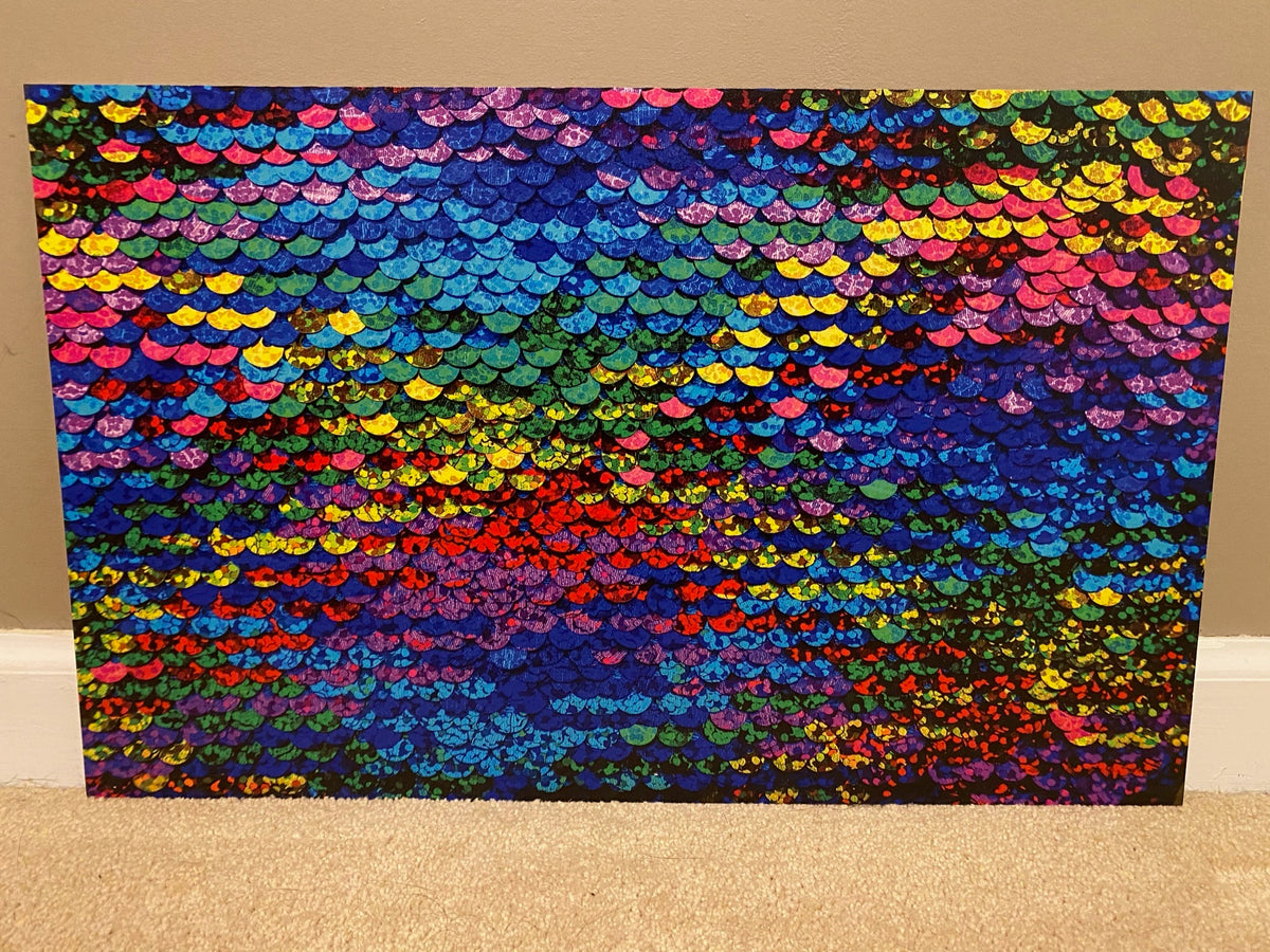 PatternPly® Full Coverage Sequins sheet showing the pattern