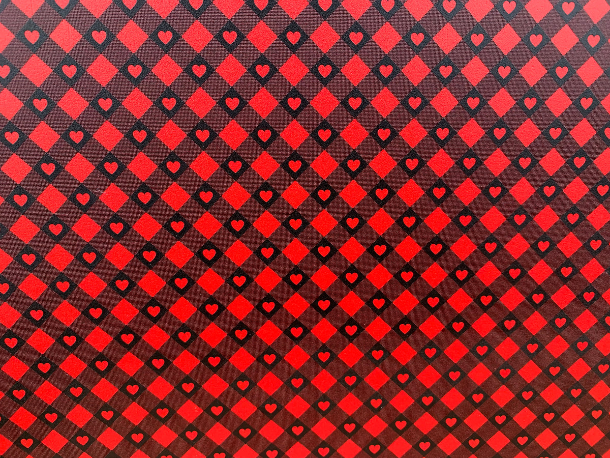 PatternPly® Full Coverage Heart Buffalo Plaid product photo 3